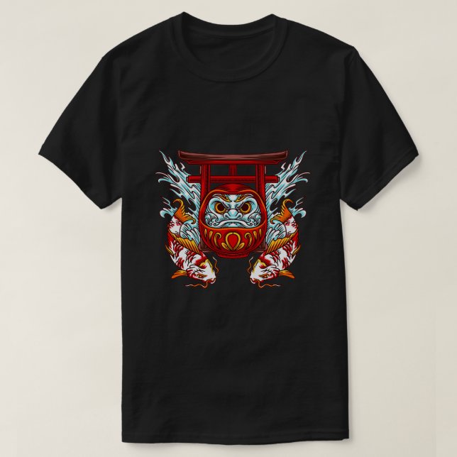Daruma Koi T Shirt (Design framsida)
