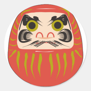 Daruma Runt Klistermärke