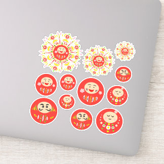 Daruma-sort Klistermärken