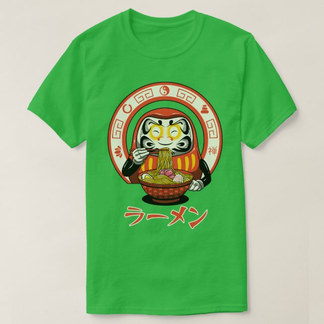 Daruma Zen Ramen T Shirt (Design framsida)