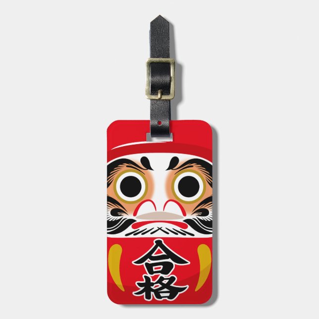 Darumadoll (traditionell japansk charm från lycka  bagagebricka (Vertikal Framsida)