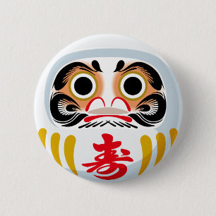 Darumadoll (traditionell japansk charm från lycka knapp