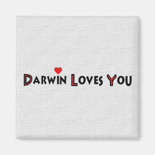 Darwin älskar dig magnet