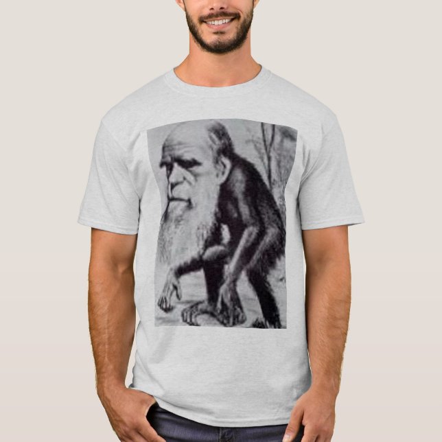 Darwin är en apa tee shirt (Framsida)