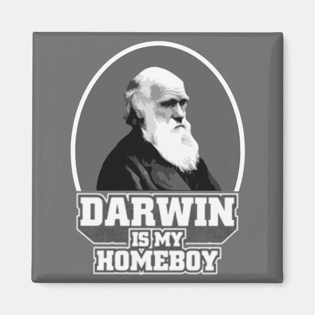 Darwin är min hempojke magnet (Framsidan)