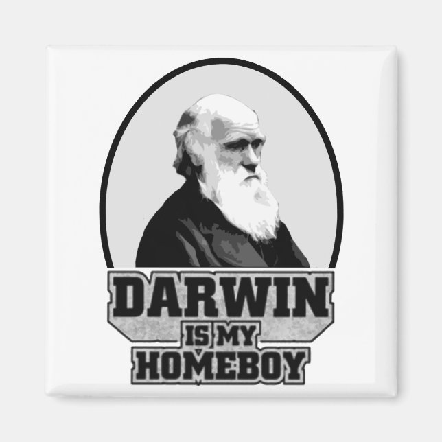 Darwin är min hempojke magnet (Framsidan)
