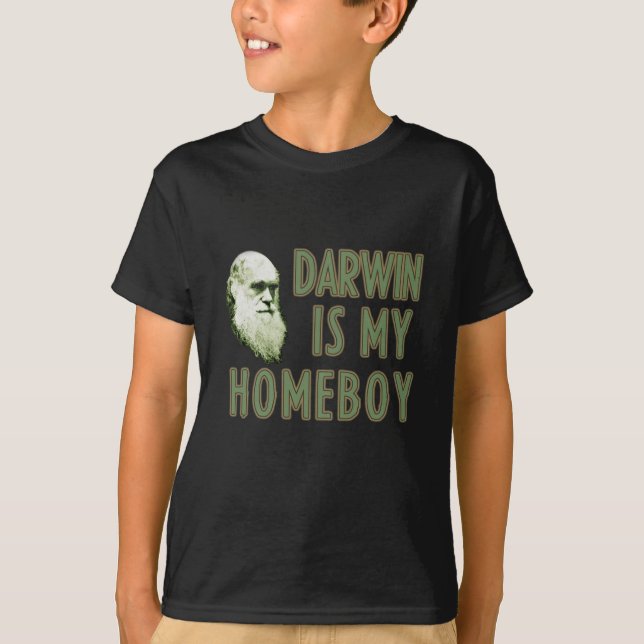 Darwin är min hempojke tee shirt (Framsida)