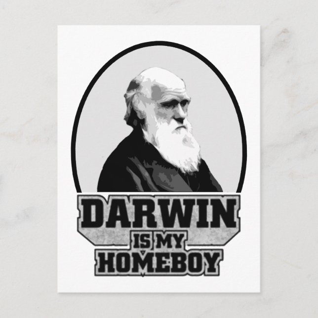 Darwin är min hempojke vykort (Framsida)