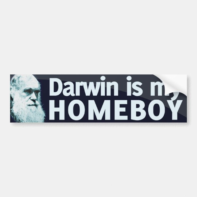 Darwin är min Homeboy Bildekal (Framsidan)