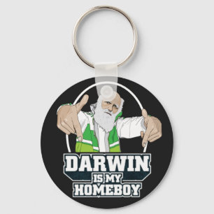 Darwin är min Homeboy (full färg) Nyckelring