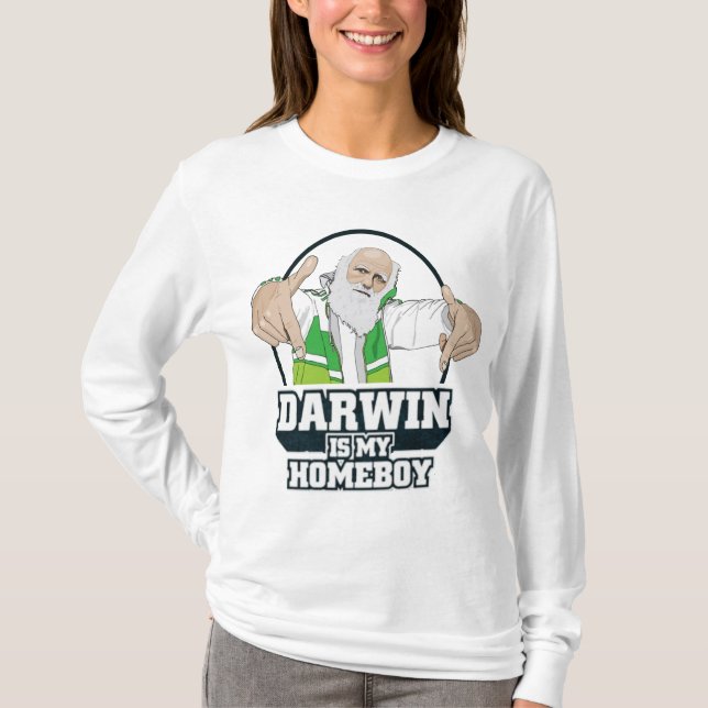 Darwin är min Homeboy (full färg) T Shirt (Framsida)