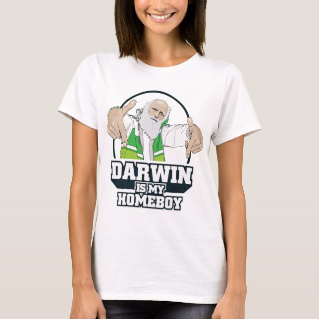 Darwin är min Homeboy (full färg) T Shirt (Framsida)