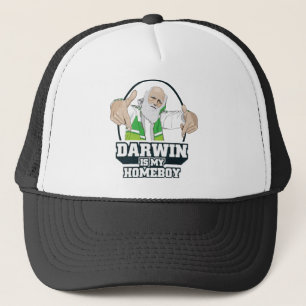 Darwin är min Homeboy (full färg) Truckerkeps