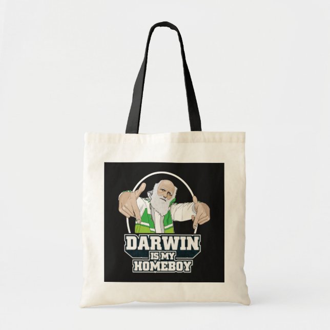 Darwin är min Homeboy (full färg) Tygkasse (Framsidan)