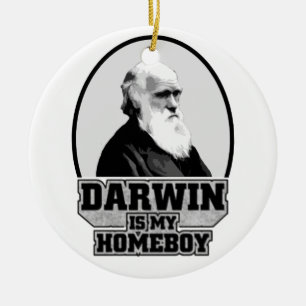 Darwin är min Homeboy Julgransprydnad Keramik