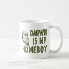 Darwin är min homeboy kaffemugg