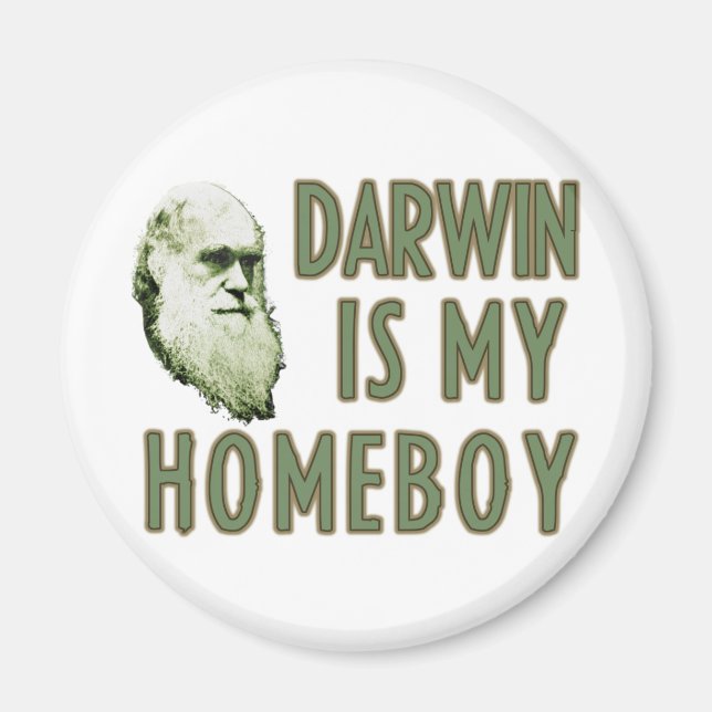 Darwin är min Homeboy Magnet (Framsidan)