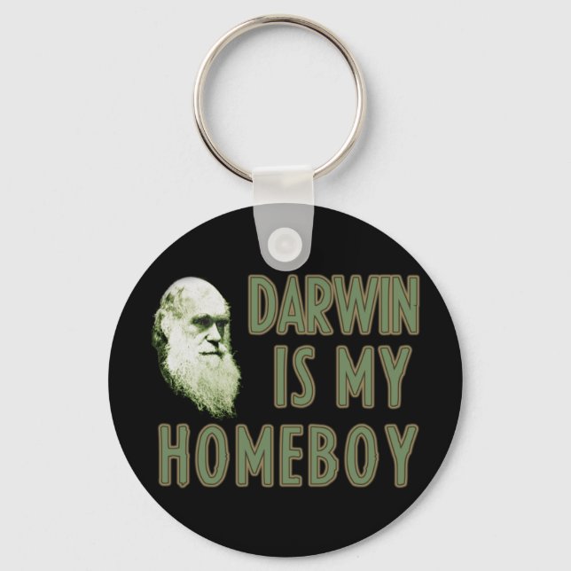 Darwin är min Homeboy Nyckelring (Framsida)