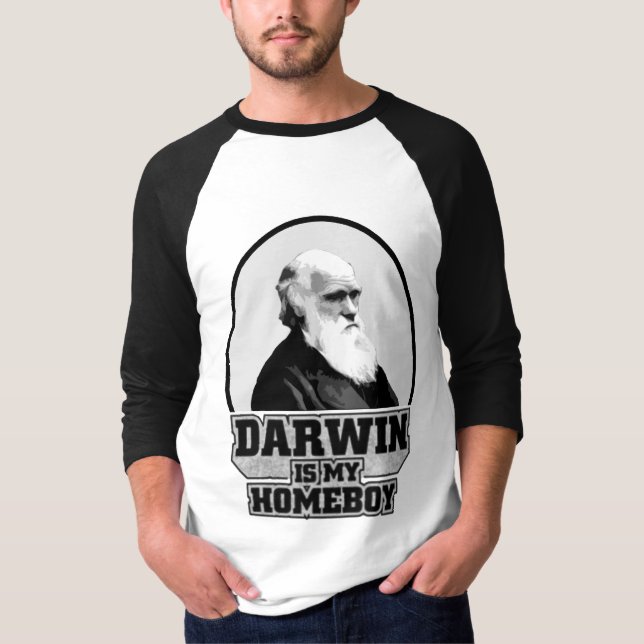 Darwin är min Homeboy Tee Shirt (Framsida)