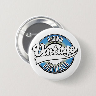 Darwin australia Vintage logotyp Knapp