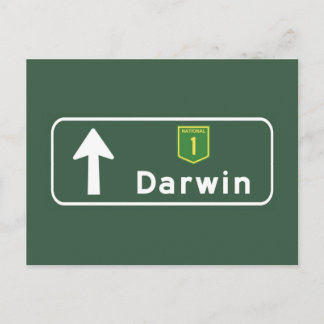 Darwin, Australiens vägskylt Vykort