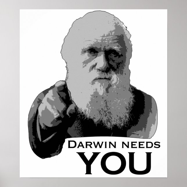 Darwin behöver dig! poster (Framsidan)