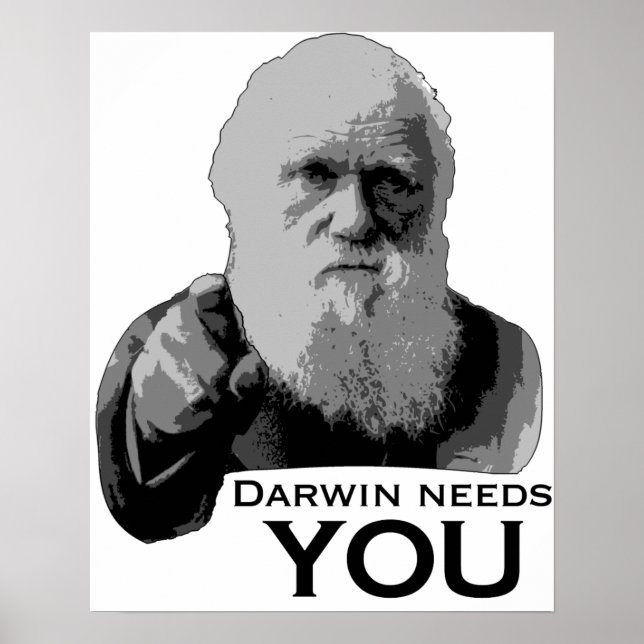 Darwin behöver dig! poster (Framsidan)