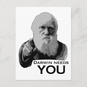 Darwin behöver dig! vykort