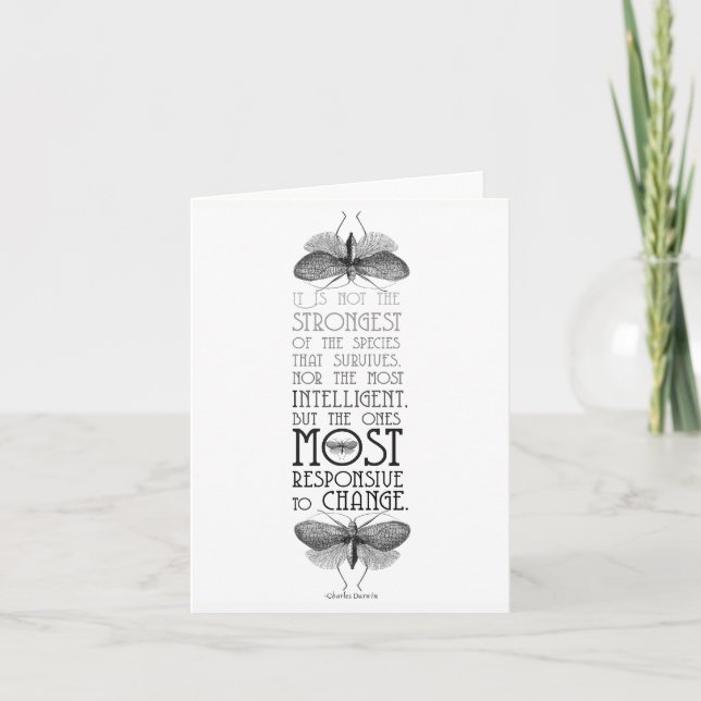 Darwin citationstecken kort (Framsida)