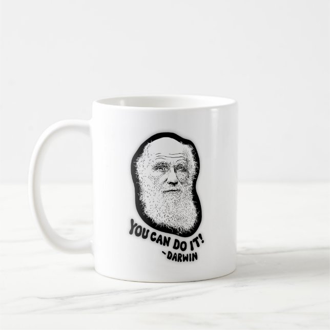 Darwin - du kan göra det kaffemugg (Vänster)