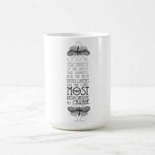 Darwin evolutioncitationstecken kaffemugg