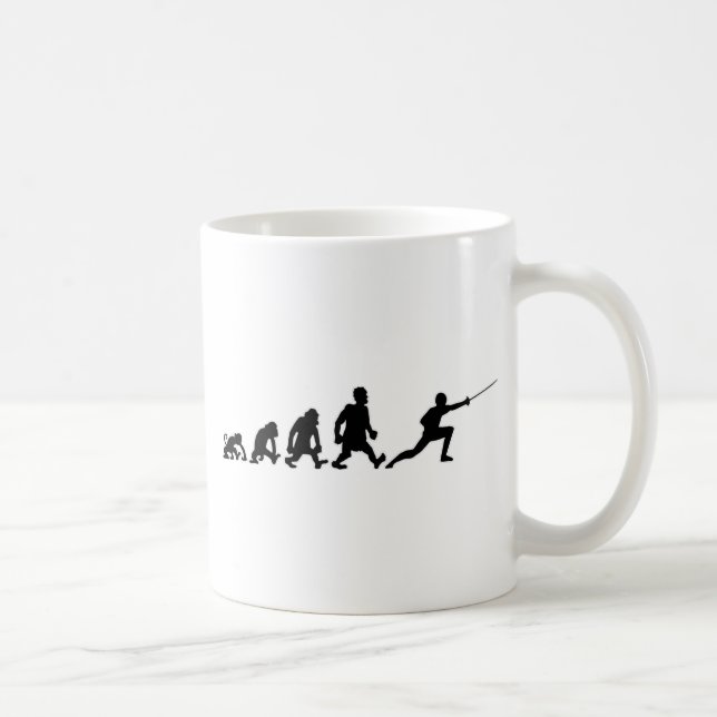 darwin fäktning kaffemugg (Höger)