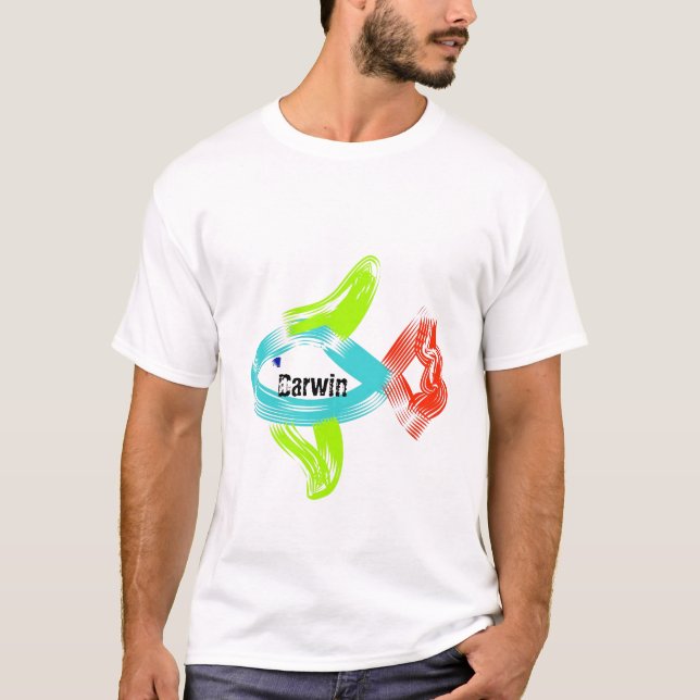 Darwin fisk tee shirt (Framsida)