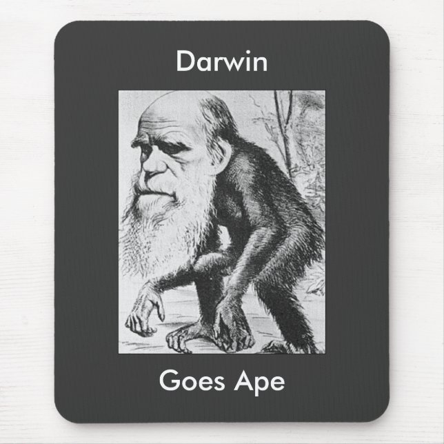 Darwin Goes Ape Mousepad Musmatta (Framsidan)