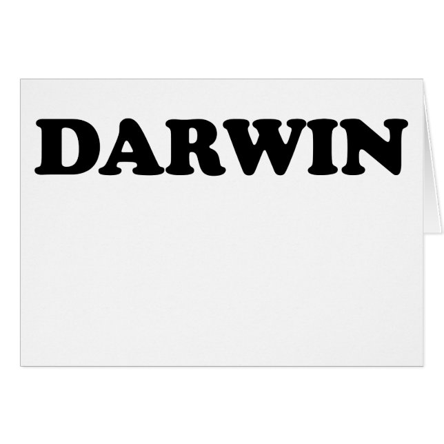 darwin hälsningskort (Framsidan Horizontal)