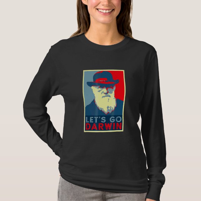 Darwin Hope Stil Funny Trendig Sarcastic Låt oss G T Shirt (Framsida)