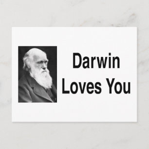 Darwin Kärlek You 2 Vykort