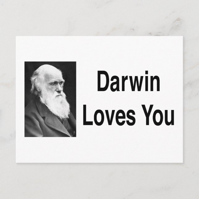 Darwin Kärlek You 2 Vykort (Framsida)