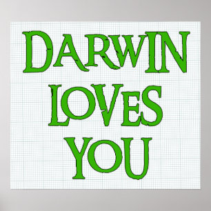 Darwin Kärlek You Poster