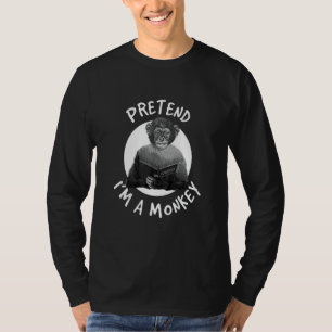 Darwin Låt mig vara en apa Evolution Ateist T Shirt