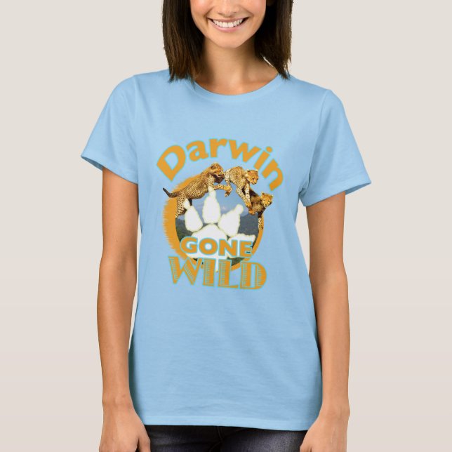 DARWIN logotyp för BORTA VILD Tee (Framsida)