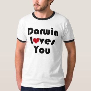 Darwin Lves You T Shirt