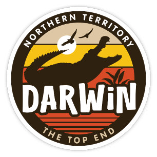 Darwin, Northern Territory Australia Sticker Klistermärken