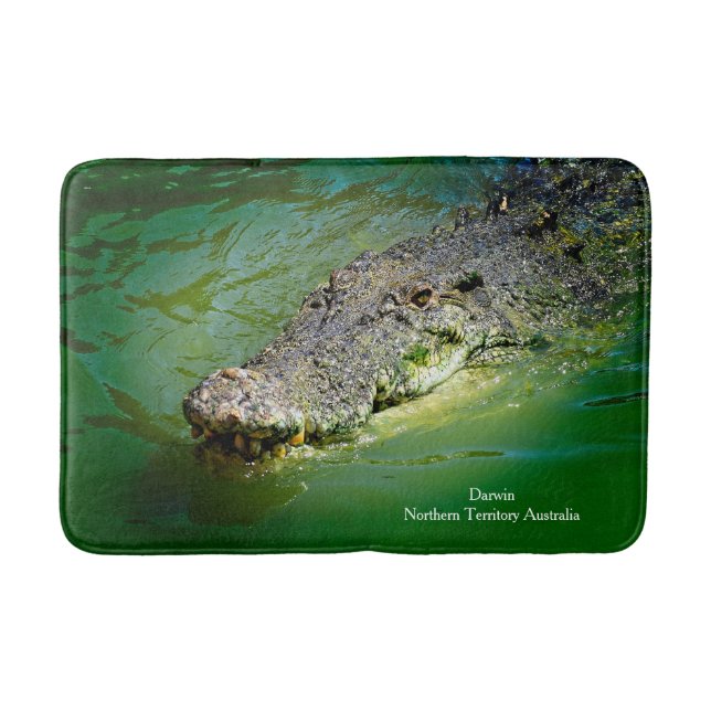 Darwin Northern Territory - Crokodile Bath Mat Badrumsmatta (Framsidan)