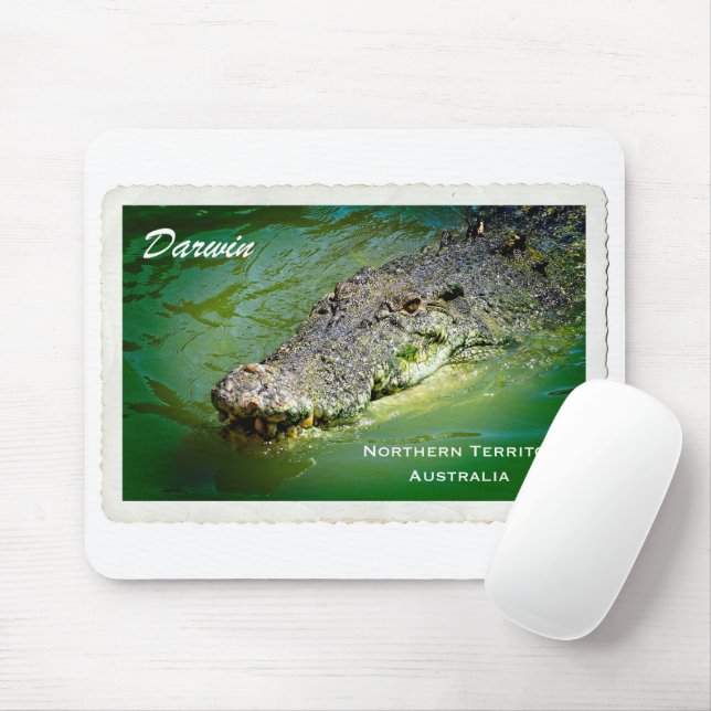 Darwin Northern Territory - Crokodile Mouse Pad Musmatta (Med mus)