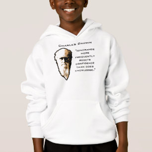 Darwin på okunnighethoodien t-shirt