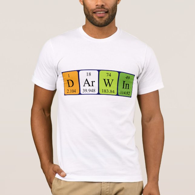 Darwin periodisk skjorta bord namn t shirt (Framsida)