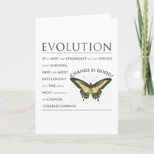 Darwin Quote Evolution Kort