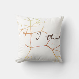 Darwin tänker jag livets träd kudde