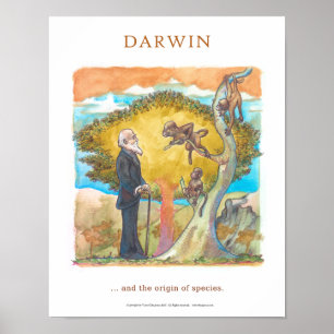 Darwin ursprung av artvictoren Diogenes Poster